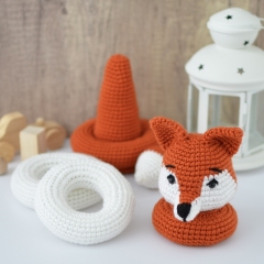 Fox Stacking Toy amigurumi pattern by Elisas Crochet