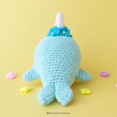 Mia the Narwhal amigurumi by Lemon Yarn Creations