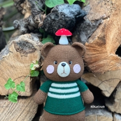 Bear amigurumi crochet pattern amigurumi by RikaCraftVN