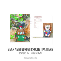 Bear amigurumi crochet pattern amigurumi pattern by RikaCraftVN