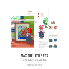 Max the little fox amigurumi pattern by RikaCraftVN