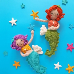 AGNES THE MERMAID amigurumi pattern by Natura Crochet