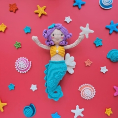 AGNES THE MERMAID amigurumi pattern by Natura Crochet