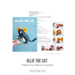 OLLIE THE CAT  amigurumi pattern by Natura Crochet