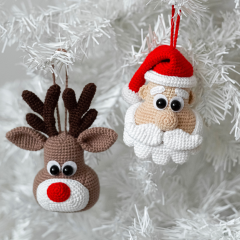 Christmas tree toy Santa amigurumi by Mommy Patterns