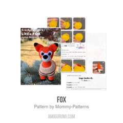 Fox amigurumi pattern by Mommy Patterns