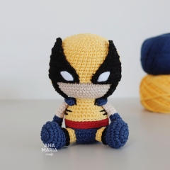 Wolverine X-Men amigurumi pattern by Ana Maria Craft