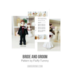 Bride and Groom amigurumi pattern by Fluffy Tummy