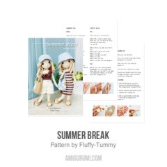 Summer Break amigurumi pattern by Fluffy Tummy