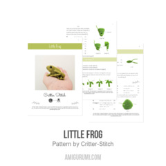 Little Frog amigurumi pattern by Critter Stitch