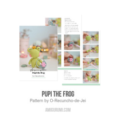 Pupi the frog amigurumi pattern by O Recuncho de Jei