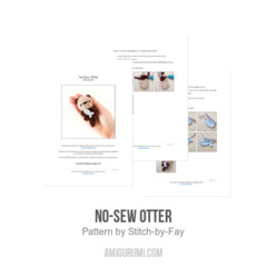 No-Sew Otter amigurumi pattern by Stitch by Fay