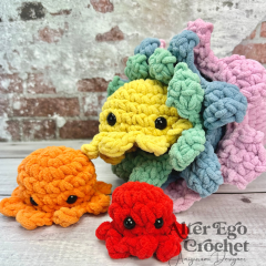 No Sew Stacktopus Octopus Stacking amigurumi pattern by Alter Ego Crochet