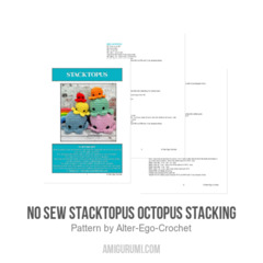 No Sew Stacktopus Octopus Stacking amigurumi pattern by Alter Ego Crochet