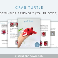 Crab Turtle amigurumi pattern by Crochet Pattern By Nina