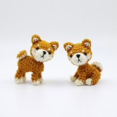 Palm-Sized Shiba Puppy  amigurumi by Emi Kanesada (Enna Design)