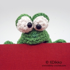 Ted the Toad Bookmark amigurumi pattern by IlDikko