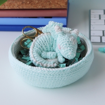 Trinket the Dragon Treasure Keeper amigurumi pattern by Irene Strange