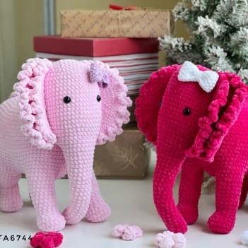 Crochet Elephant Ellie amigurumi pattern by RNata