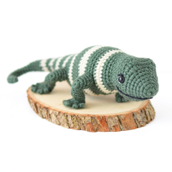 Fiji Banded Iguana amigurumi pattern by Elisas Crochet