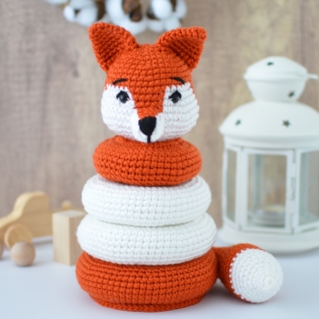 Fox Stacking Toy amigurumi pattern by Elisas Crochet