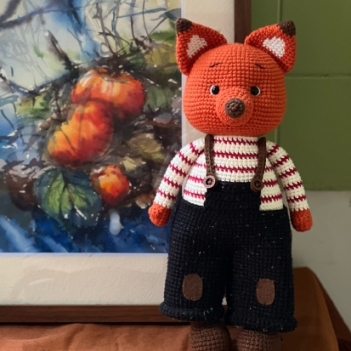 Max the little fox amigurumi pattern by RikaCraftVN