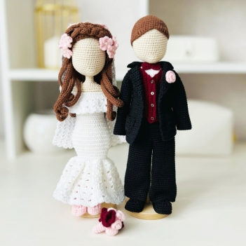 Wedding outfits amigurumi pattern by Fluffy Tummy