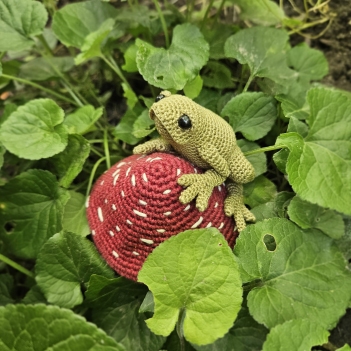 Little Frog amigurumi pattern by Critter Stitch