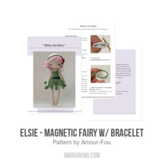 Elsie - Magnetic Fairy w/ Bracelet amigurumi pattern by Amour Fou