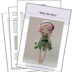 Elsie - Magnetic Fairy w/ Bracelet amigurumi pattern by Amour Fou