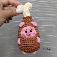 Piggy in a Chicken Drumstick Costum amigurumi pattern by VenelopaTOYS