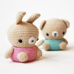 Bear and Bunny Box amigurumi pattern by Pepika