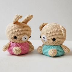 Bear and Bunny Box amigurumi pattern by Pepika