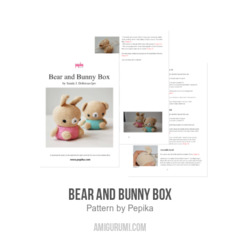 Bear and Bunny Box amigurumi pattern by Pepika