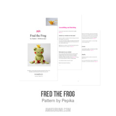 Fred the Frog amigurumi pattern by Pepika