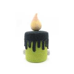 Halloween Frankenstein Candle amigurumi pattern by RoKiKi