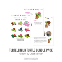 Turtellini Jr Turtle Bundle pack amigurumi pattern by Crochetbykim