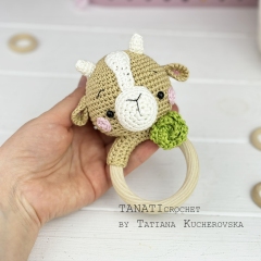 Goat rattle amigurumi by TANATIcrochet