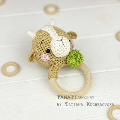 Goat rattle amigurumi pattern by TANATIcrochet