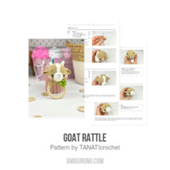 Goat rattle amigurumi pattern by TANATIcrochet