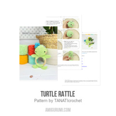 Turtle rattle amigurumi pattern by TANATIcrochet