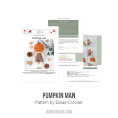 Pumpkin Man amigurumi pattern by Elisas Crochet