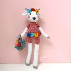 Long Leg Bibi the flowergoat  amigurumi pattern by Mrs Milly