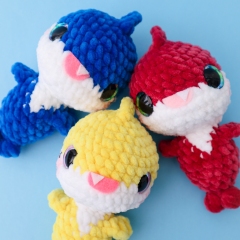 No Sew Lil Shark amigurumi pattern by unknown