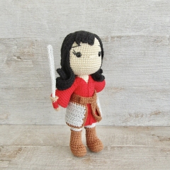 Mulan amigurumi pattern by Tejidos con alma