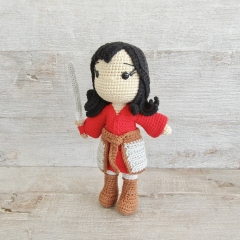 Mulan amigurumi pattern by Tejidos con alma