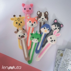 Fox Bookmark amigurumi by Lennutas