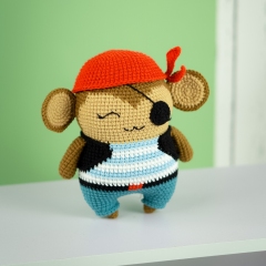 Monkey Pirate amigurumi pattern by Lennutas