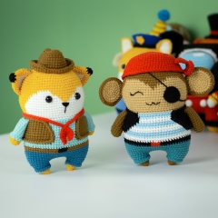 Monkey Pirate amigurumi by Lennutas