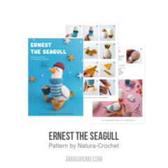 ERNEST THE SEAGULL amigurumi pattern by Natura Crochet